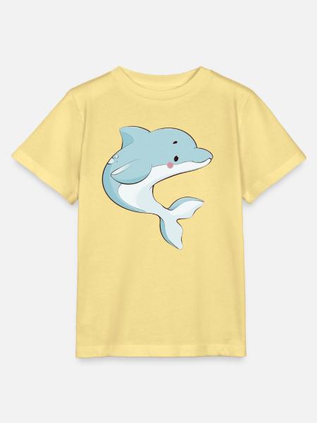 Delfin - Stanley/Stella Kinder T-Shirt MINI CREATOR - Gelb Viva