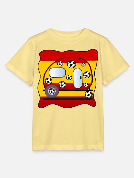 Fußball Camping Spanien - Stanley/Stella Kinder T-Shirt MINI CREATOR - Gelb Viva