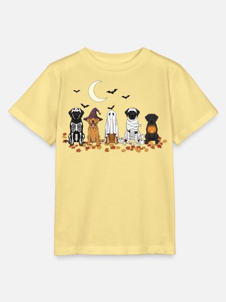 Halloween Labrador spukfestival - Stanley/Stella Kinder T-Shirt MINI CREATOR - Gelb Viva