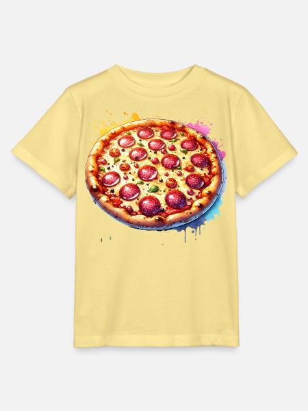 Pizza - Stanley/Stella Kinder T-Shirt MINI CREATOR - Gelb Viva