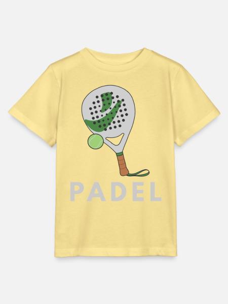 Padel-Humor-Padelspieler - Stanley/Stella Kinder T-Shirt MINI CREATOR  - Gelb Viva 