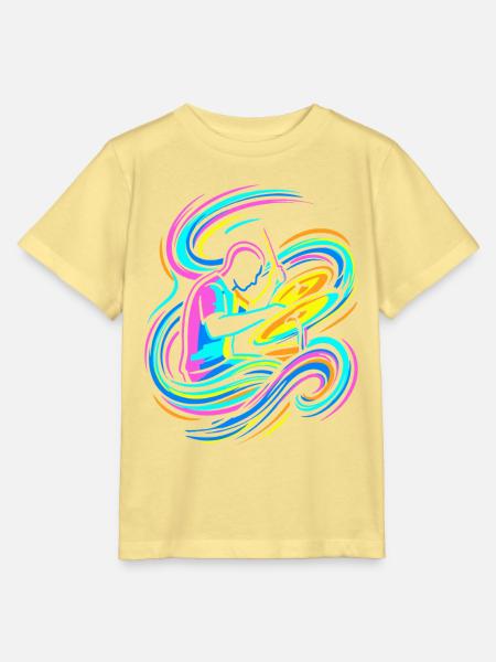 Bunter Trommler - Stanley/Stella Kinder T-Shirt MINI CREATOR - Gelb Viva