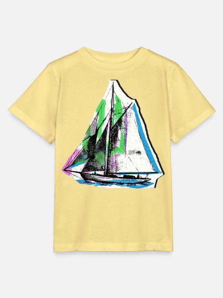 Segler Segelschiff Seefahrer - Stanley/Stella Kinder T-Shirt MINI CREATOR  - Gelb Viva 