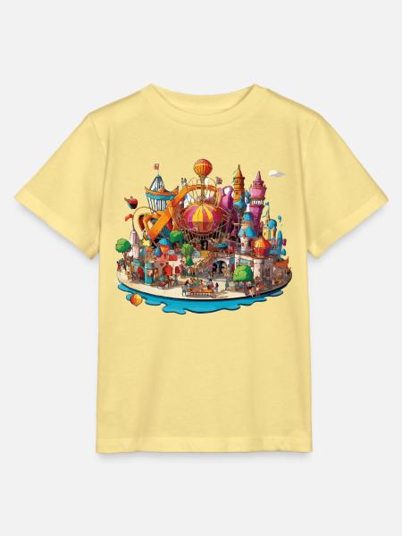 Farbenfrohe Freizeitinsel - Stanley/Stella Kinder T-Shirt MINI CREATOR - Gelb Viva
