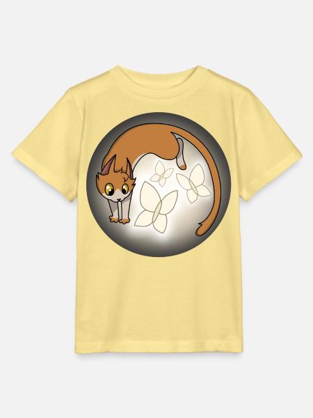 Schnurrhaare des Lichts - Stanley/Stella Kinder T-Shirt MINI CREATOR - Gelb Viva