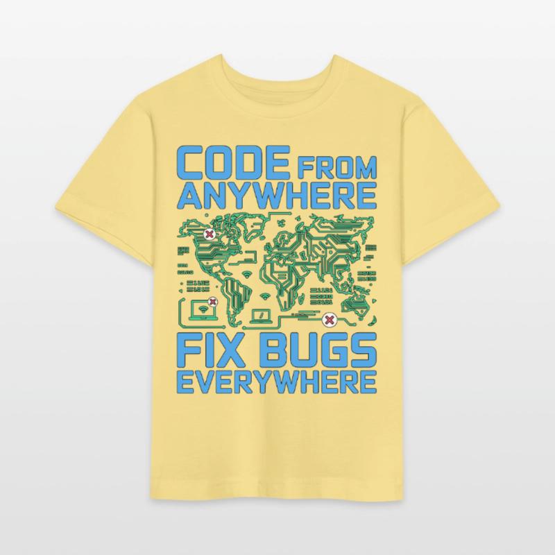 Remote Developer Code From Anywhere Remote Tech Stanley/Stella Kinder T-Shirt MINI CREATOR 