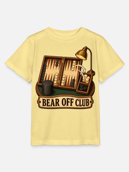 BEAR OFF CLUB - Stanley/Stella Kinder T-Shirt MINI CREATOR - Gelb Viva