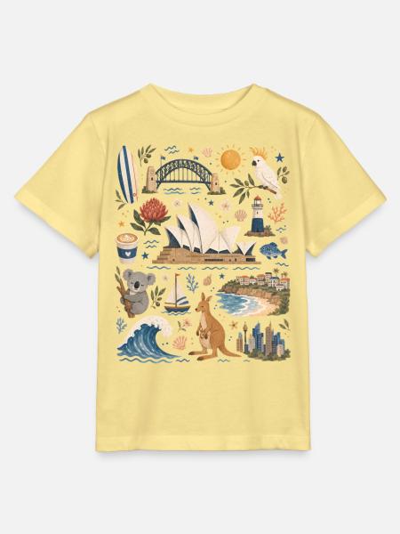 Sydney | Hafen, Surfen & Australien - Stanley/Stella Kinder T-Shirt MINI CREATOR  - Gelb Viva 