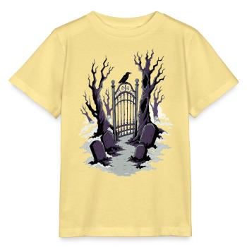 Friedhofstor im Nebel - Stanley/Stella Kinder T-Shirt MINI CREATOR  - Gelb Viva  - Vorne