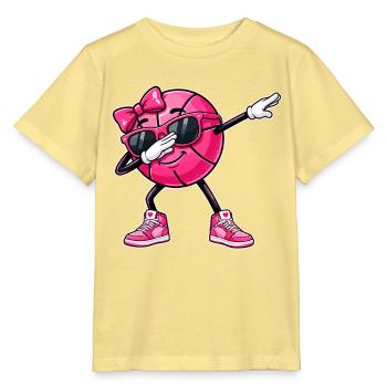 Basketball Basketballerin, Mädchen, Frauen - Stanley/Stella Kinder T-Shirt MINI CREATOR  - Gelb Viva  - Vorne