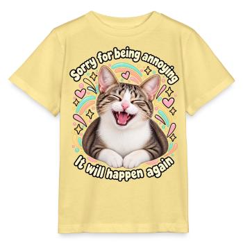 Entschuldigung, dass ich nervig bin. - Stanley/Stella Kinder T-Shirt MINI CREATOR  - Gelb Viva  - Vorne