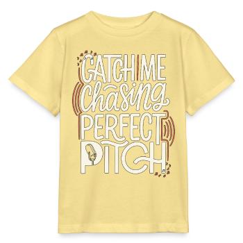 Vocalist Catch Me Chasing Perfect Pitch Musician - Stanley/Stella Kinder T-Shirt MINI CREATOR  - Gelb Viva  - Vorne