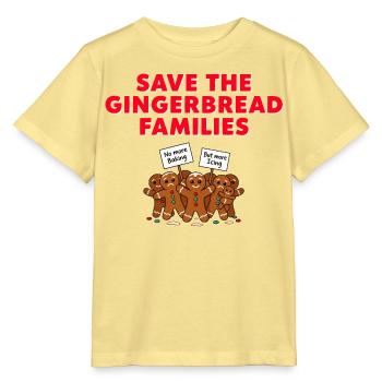 Save The Gingerbread Lustiges Weihnachts Motiv - Stanley/Stella Kinder T-Shirt MINI CREATOR  - Gelb Viva  - Vorne