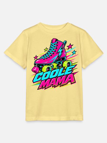 Neon Roller Mama - Stanley/Stella Kinder T-Shirt MINI CREATOR - Gelb Viva