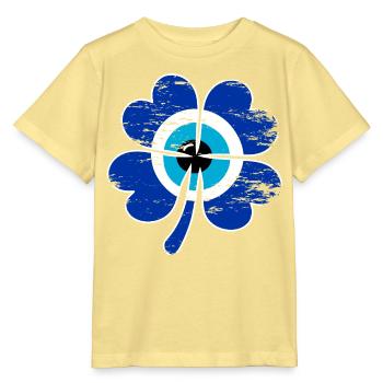 Nazar Vierblättriges Kleeblatt - Stanley/Stella Kinder T-Shirt MINI CREATOR  - Gelb Viva  - Vorne
