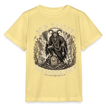 Teufelsbock mit Sense - Stanley/Stella Kinder T-Shirt MINI CREATOR  - Gelb Viva  - Vorne
