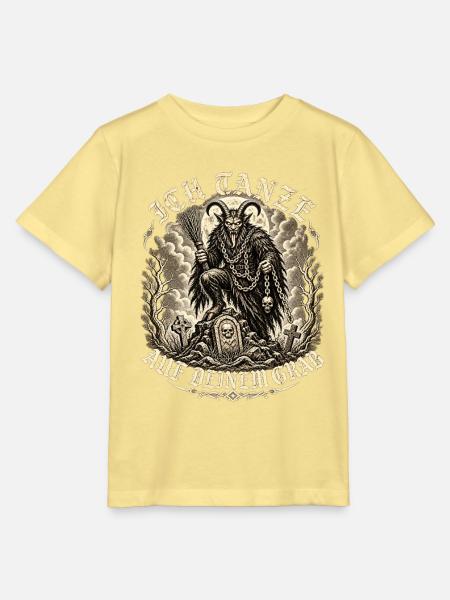 Teufelsbock mit Sense - Stanley/Stella Kinder T-Shirt MINI CREATOR - Gelb Viva