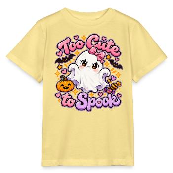 Too Cute to Spook Geist - Stanley/Stella Kinder T-Shirt MINI CREATOR  - Gelb Viva  - Vorne