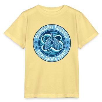 Atemtherapeut Human Lungs Badge Geschenk - Stanley/Stella Kinder T-Shirt MINI CREATOR  - Gelb Viva  - Vorne
