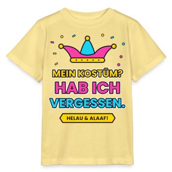 Karneval: MEIN KOSTÜM? HAB ICH VERGESSEN. - Stanley/Stella Kinder T-Shirt MINI CREATOR  - Gelb Viva  - Vorne