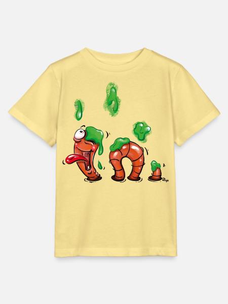 Wurm im Glück - Stanley/Stella Kinder T-Shirt MINI CREATOR - Gelb Viva