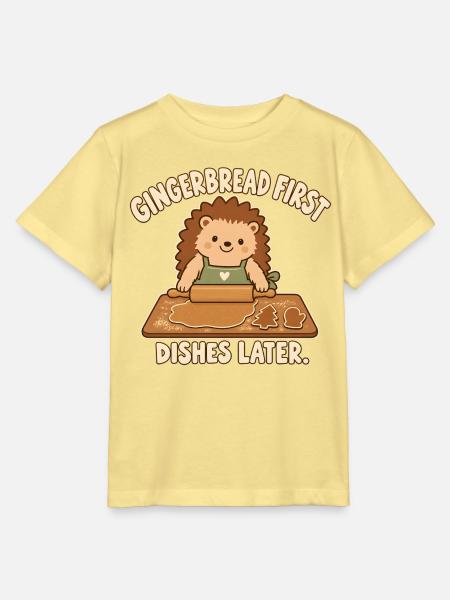 Igel beim Lebkuchenbacken - Stanley/Stella Kinder T-Shirt MINI CREATOR  - Gelb Viva 