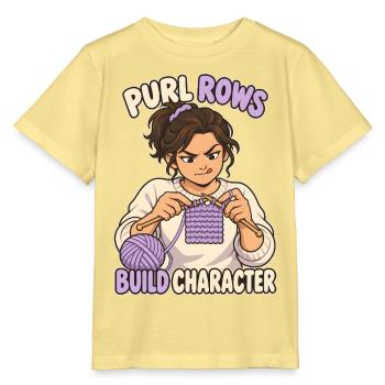 Linke Maschen formen Charakter - Stanley/Stella Kinder T-Shirt MINI CREATOR  - Gelb Viva  - Vorne