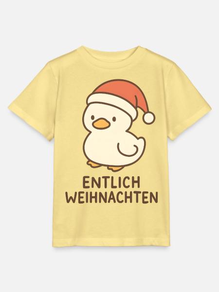 Lustiges Weihnachts T-Shirt Geschenk - Stanley/Stella Kinder T-Shirt MINI CREATOR - Gelb Viva