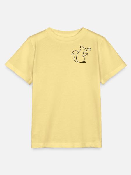 Eichhörnchen Sternenzauber - Stanley/Stella Kinder T-Shirt MINI CREATOR  - Gelb Viva 