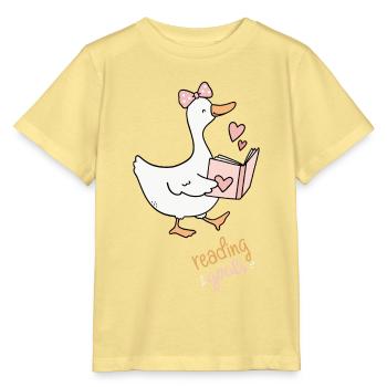 Leseziele Ente mit Herz - Stanley/Stella Kinder T-Shirt MINI CREATOR  - Gelb Viva  - Vorne