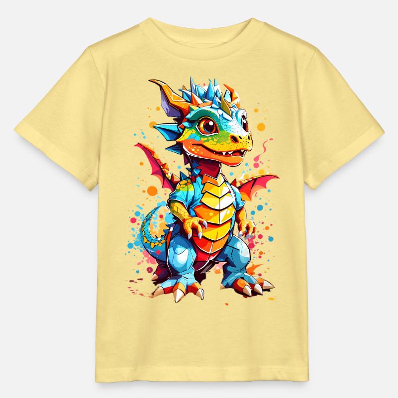 Drachen - Stanley/Stella Kinder T-Shirt MINI CREATOR - Gelb Viva