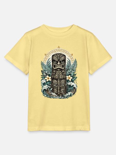 Tiki-Beschützer – Geist des Pazifiks - Stanley/Stella Kinder T-Shirt MINI CREATOR  - Gelb Viva 