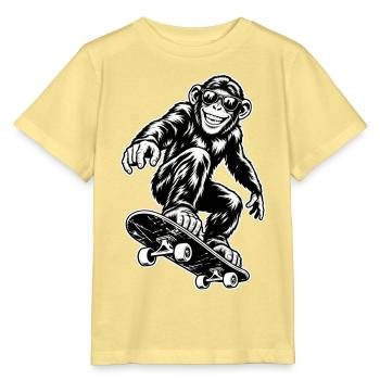 Skater Ape - Stanley/Stella Kinder T-Shirt MINI CREATOR  - Gelb Viva  - Vorne