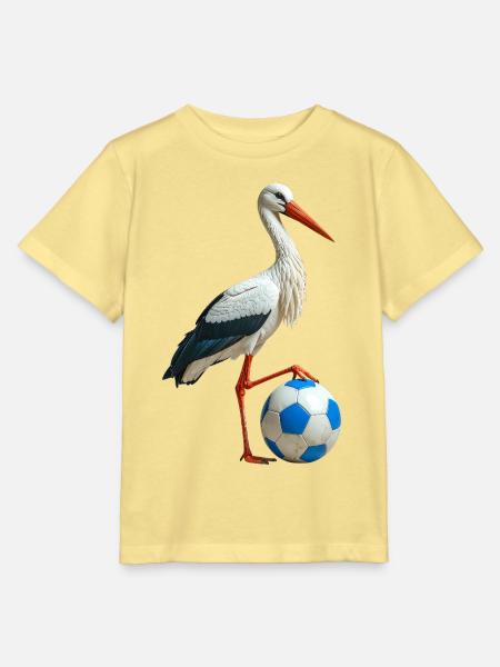 Weissstorch Störche - Stanley/Stella Kinder T-Shirt MINI CREATOR - Gelb Viva