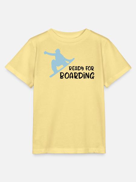 Snowboard - Stanley/Stella Kinder T-Shirt MINI CREATOR - Gelb Viva