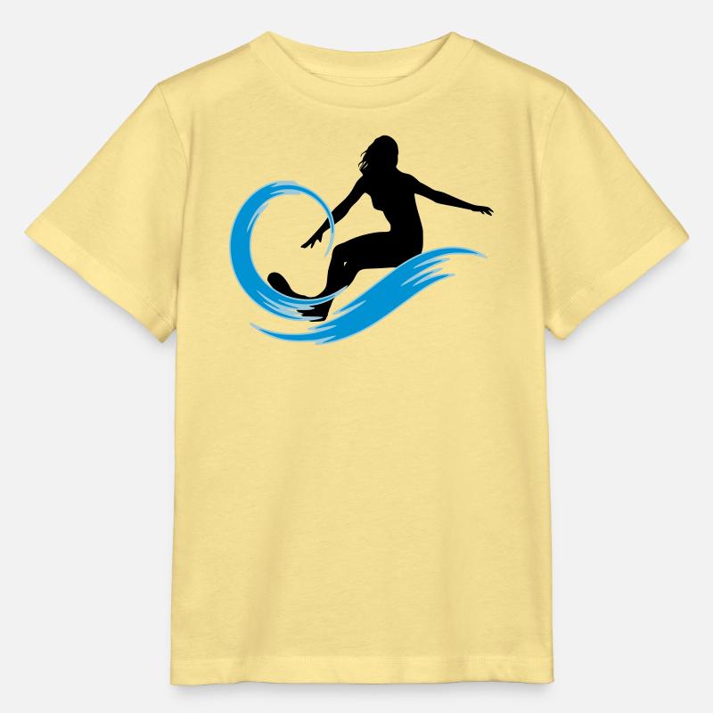 surfeuse - T-shirt bio MINI CREATOR Stanley/Stella Enfant - jaune viva