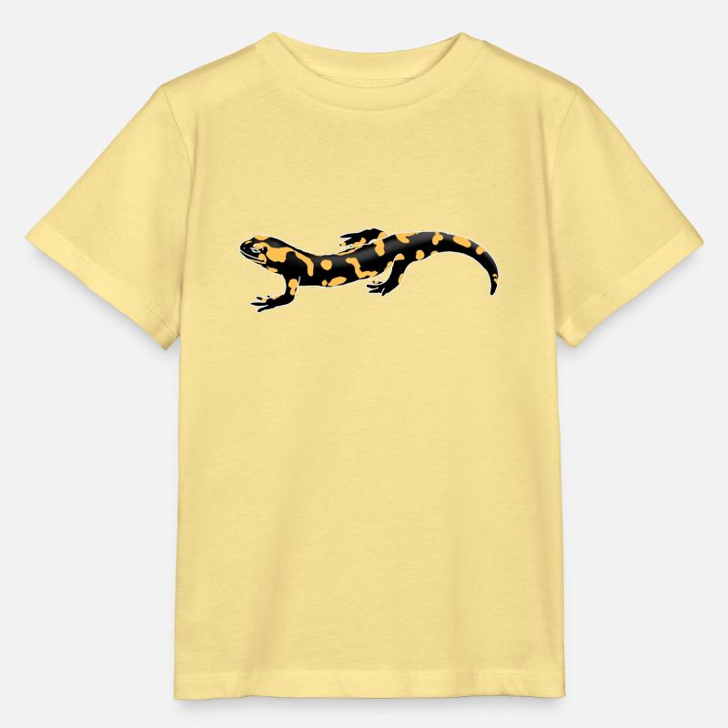 Feuersalamander - Stanley/Stella Kinder T-Shirt MINI CREATOR  - Gelb Viva 