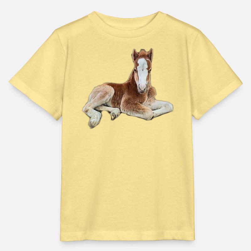 Fohlen - Stanley/Stella Kinder T-Shirt MINI CREATOR  - Gelb Viva 