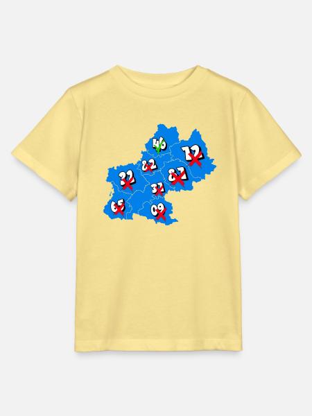Midi-Pyrénées Region - Stanley/Stella Kinder T-Shirt MINI CREATOR - Gelb Viva