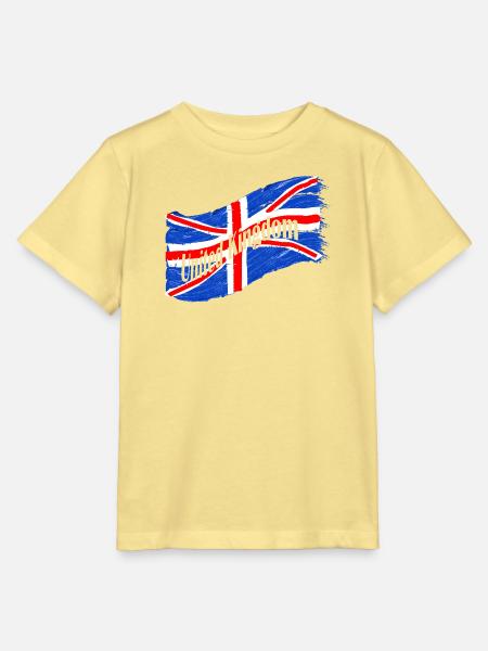 England Fahne - Stanley/Stella Kinder T-Shirt MINI CREATOR - Gelb Viva