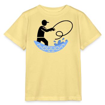 Fishing & Fishing | Petri Heil Hobby Logo - Stanley/Stella MINI CREATOR Kids’ T-Shirt - viva yellow  - Front