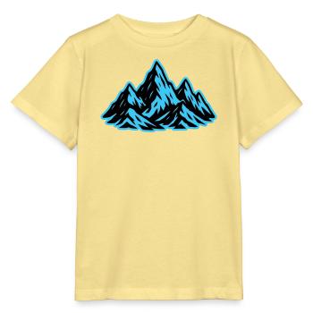 Berge Gipfel Symbol - Stanley/Stella Kinder T-Shirt MINI CREATOR  - Gelb Viva  - Vorne