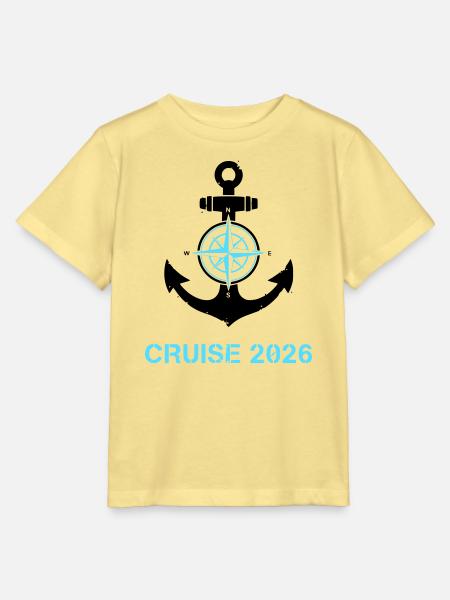 Anker Kompass Cruise 2026 Logo - Stanley/Stella Kinder T-Shirt MINI CREATOR  - Gelb Viva 