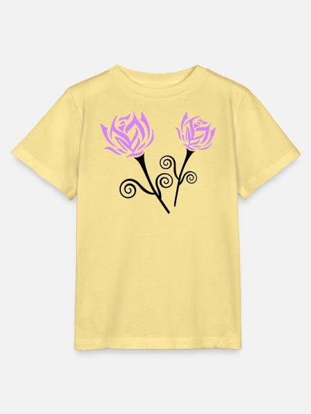 roses - Stanley/Stella Kinder T-Shirt MINI CREATOR  - Gelb Viva 