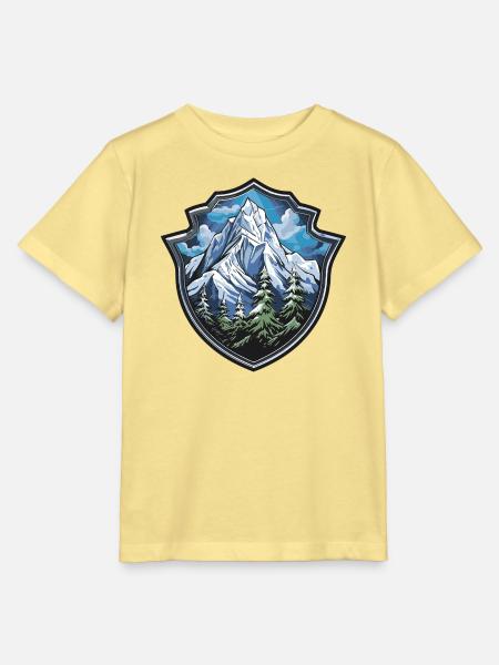 Berge - Stanley/Stella Kinder T-Shirt MINI CREATOR - Gelb Viva
