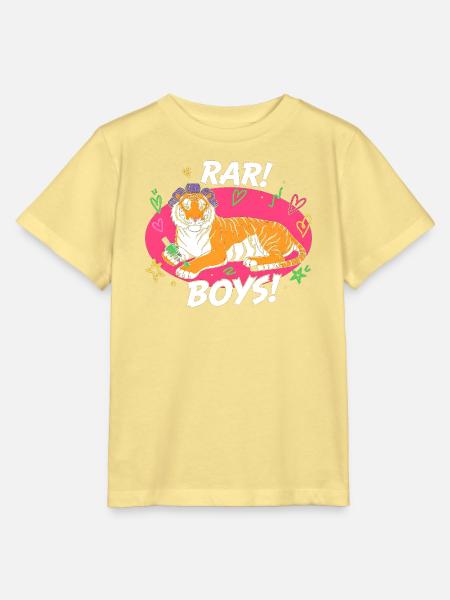 Tiger Lounge RAR BOYS! - Stanley/Stella Kinder T-Shirt MINI CREATOR  - Gelb Viva 