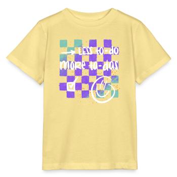 Moins de tâches, plus de choses à faire - T-shirt bio MINI CREATOR Stanley/Stella Enfant - jaune viva  - Devant