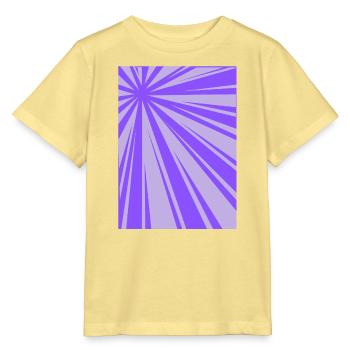 Violette Pulsationsgrafik - Stanley/Stella Kinder T-Shirt MINI CREATOR  - Gelb Viva  - Vorne