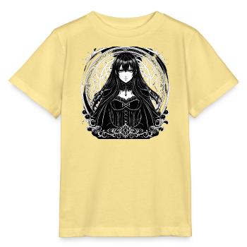 Gothic Mandala: Mädchen im Korsett - Stanley/Stella Kinder T-Shirt MINI CREATOR  - Gelb Viva  - Vorne
