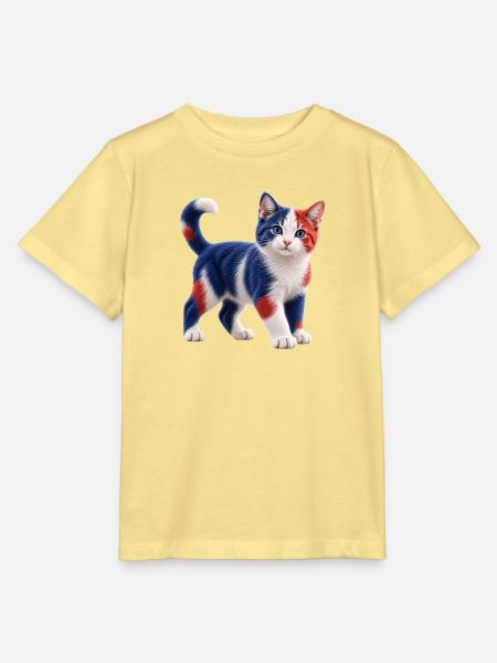 Australisches Kätzchen - Stanley/Stella Kinder T-Shirt MINI CREATOR  - Gelb Viva 